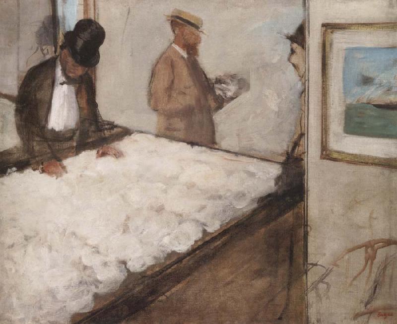 Edgar Degas Cotton Merchants in New Orleans oil painting image